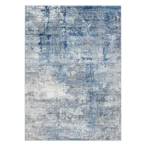DreamWeaver Zenith Modern Rug, Navy Blue, 80x300cm