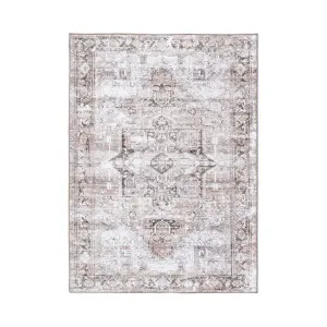 DreamWeaver Homestead Machine Washable Rug, Amelie Terracotta, 240x330cm