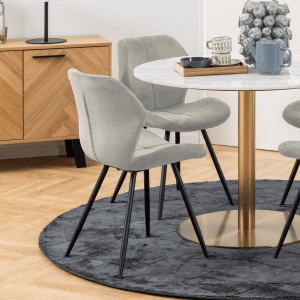 Hjem Design Georgi Dining Chair, Set of 2