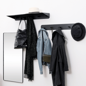 Hjem Design Sela Clothes Rack with Shelf