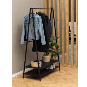 Hjem Design Selje Coat Rack with 2 Shelves