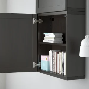 IKEA BESTA Shelf 56x16cm Black-brown