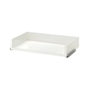 IKEA KOMPLEMENT Drawer with glass front, white, 100x58cm