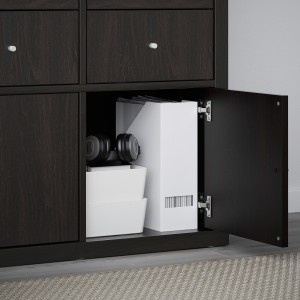 IKEA KALLAX Insert with door 33x33cm Black-brown