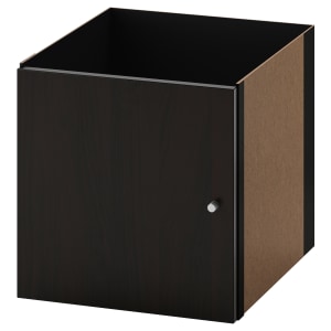 IKEA KALLAX Insert with Door 33x33cm, Black-brown