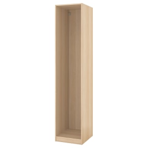 (Pax Part)IKEA PAX Wardrobe frame 50x58x236cm White Stained Oak Effect