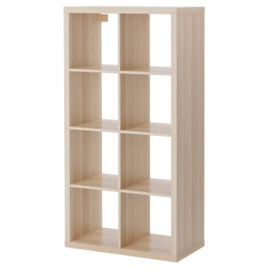 IKEA KALLAX Shelving unit 77x147cm White stained oak effect