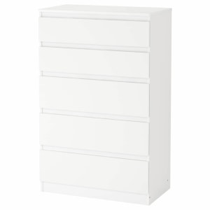 IKEA KULLEN Chest of 5 Drawers, White, 70x112cm