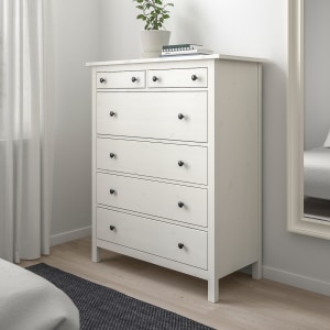 IKEA HEMNES Chest of 6 Drawers 108x131cm, White Stain