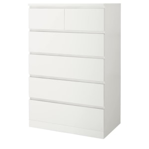 IKEA MALM Chest of 6 Drawers 80x123cm White