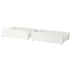 IKEA MALM Bed storage box, for high bed Frame 200cm/ 2 pack, White