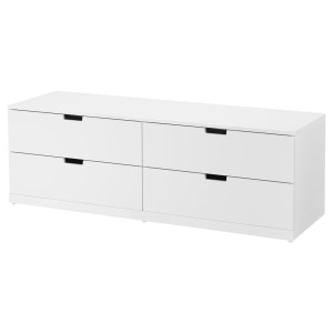 IKEA NORDLI Chest of 4 Drawers 160x54cm, White