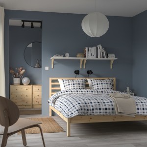 IKEA TARVA Bed Frame, 160x209cm, Queen, Pine
