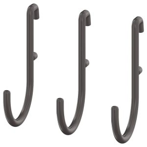 IKEA SKADIS Hook, Grey / 3 pack