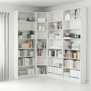 IKEA BILLY Bookcase 215/135x28x237cm, White