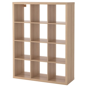 IKEA KALLAX Shelving unit 112x147cm White stained oak effect