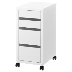 IKEA MICKE Drawer Unit on Castors 35x75cm, White