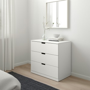 (Nordli Part)IKEA NORDLI Chest of 3 drawers 80x76cm White