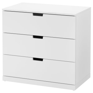 IKEA NORDLI Chest of 3 drawers 80x76cm White