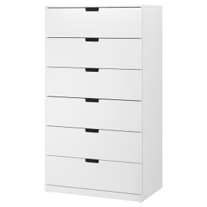 (Nordli Part)IKEA NORDLI Chest of 6 drawers 80x145cm White