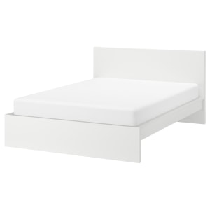 IKEA MALM Super King Bed Frame, High, White & Lonset