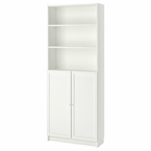 IKEA BILLY/OXBERG Bookcase with Doors 80x30x202cm, White