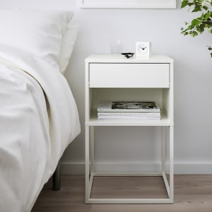 IKEA VIKHAMMER Bedside table 40x39cm White