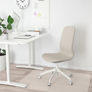 IKEA LANGFJALL Conference Chair 68x68x104cm, Beige, White