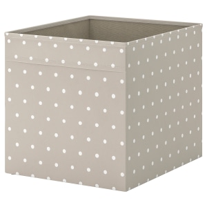 IKEA DRONA Box 33x38x33CM Beige, Dotted