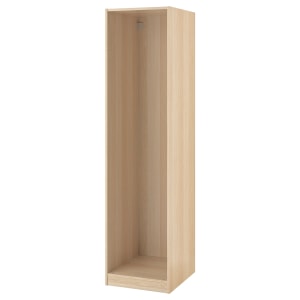 (Pax Part)IKEA PAX Wardrobe frame 50x58x201cm White stained oak effect