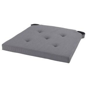 IKEA JUSTINA Chair Pad 35/42x40x4.0CM GREY