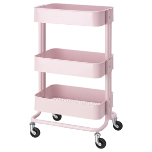 IKEA RASKOG Trolley, 35x45x78 CM, Light Pink