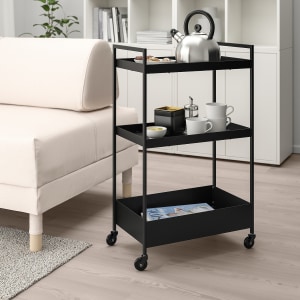 IKEA NISSAFORS Trolley 50.5x30x83cm, Black