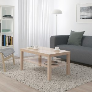 IKEA LACK Coffee Table 90x55CM White Stained Oak Effect