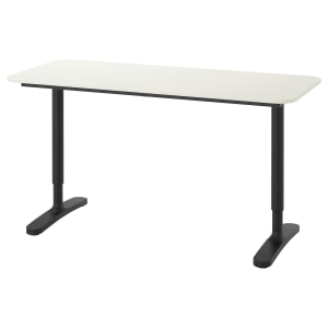 IKEA BEKANT Desk 140x60CM WHITE BLACK