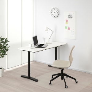 IKEA BEKANT Desk 140x60CM WHITE BLACK