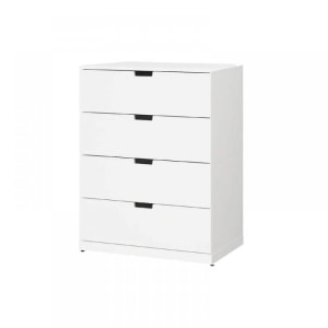(Nordli Part)IKEA NORDLI Chest Of 4 Drawers 80x90CM, white