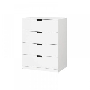 IKEA Nordli Chest Of 4 Drawers 80x90CM WHITE