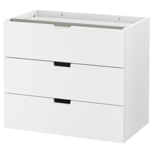 IKEA NORDLI Modular Chest of 3 Drawers 80 x 68 cm White