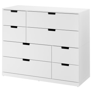 IKEA NORDLI Chest Of 8 Drawers, 120x99cm, White