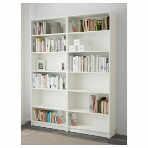 IKEA BILLY Bookcase, 160x28x202cm, White