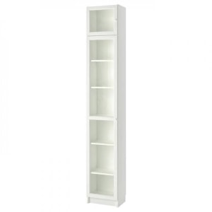 IKEA BILLY / OXBERG Bookcase With Glass Door, 40x30x237cm, White