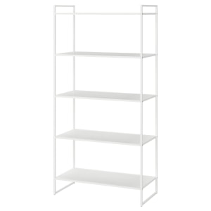 IKEA JONAXEL Shelving Unit, 80x38x160 cm, White