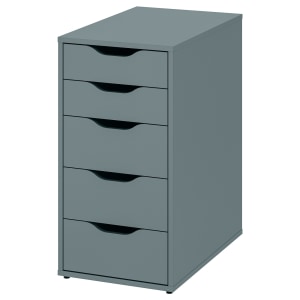 IKEA ALEX Drawer unit, grey-turquoise, 36x70 cm