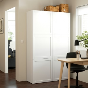 IKEA BESTA Storage Combination w Doors, WH 120x42x193 cm