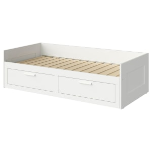 IKEA BRIMNES day-bed frame with 2 drawers white 80x200 cm