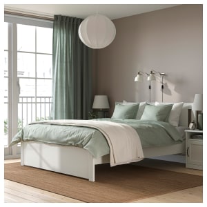 IKEA SONGESAND Bed Frame 150x200cm White/Luroy