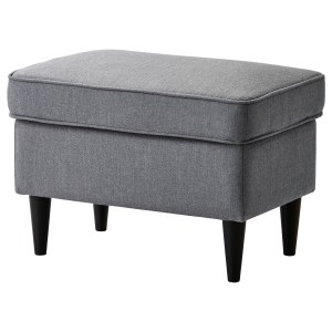 IKEA STRANDMON Footstool Nordvalla dark grey