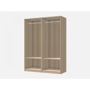 IKEA PAX / AULI Wardrobe, Mirror Glass, N2CZGB, 150x66x201cm, Brown