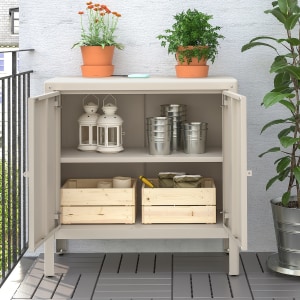 IKEA KOLBJORN Cabinet In/Outdoor, 80x81 cm, Beige